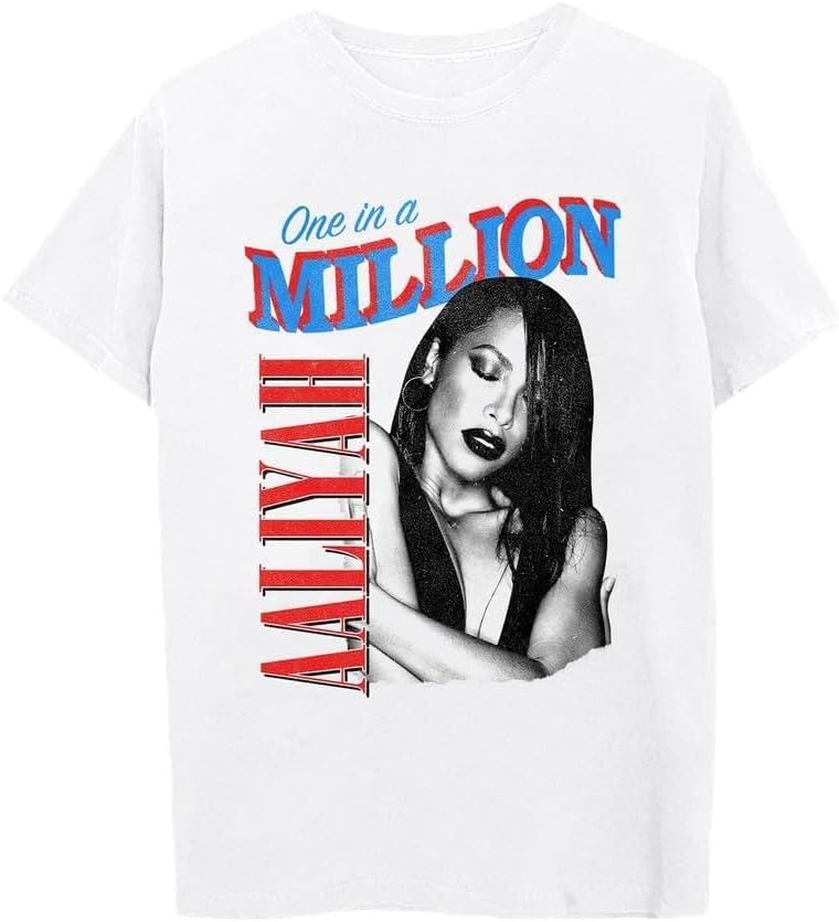 Aaliyah Unisex-Adult Official Merch One in a Million Short Sleeve Shirt