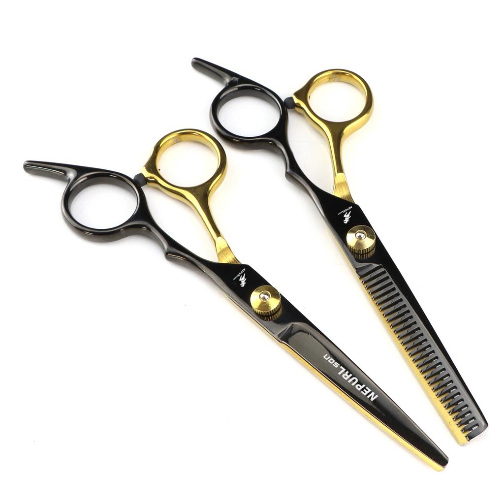 6 Inch Tooth Scissors Flat Scissors for Barbers and Hairdressers Special Fine Scissors for Thinning Haircuts and Hair