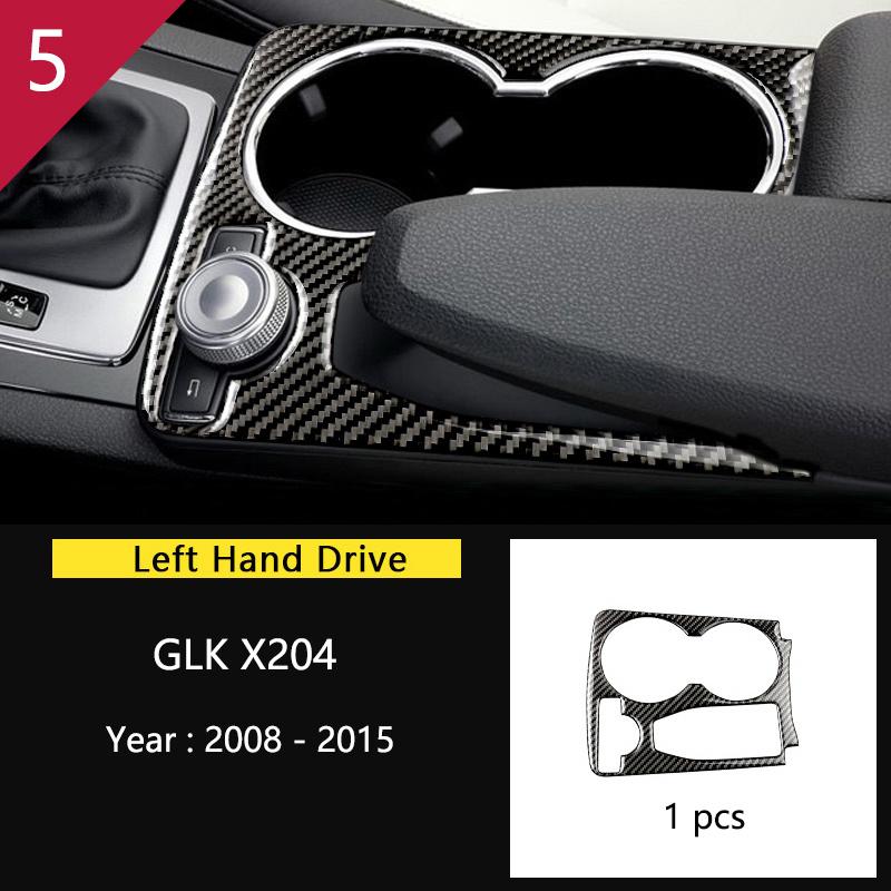 Углеродное волокно для Mercedes Benz GLK X204, внутренняя панель переключения передач, AC CD, панель, дверной подлокотник, отделка, наклейка на автомобиль