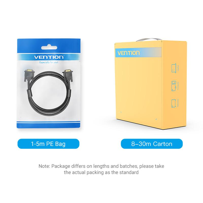 Vention VGA Cable VGA Male To Male Cable 1080P 15 Pin 1M-10M Braided Shielding Cord for Monitor Projector PC Cable VGA