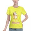 Классическая футболка Chilli Heeler Mom, винтажная одежда, футболки с рисунком для женщин