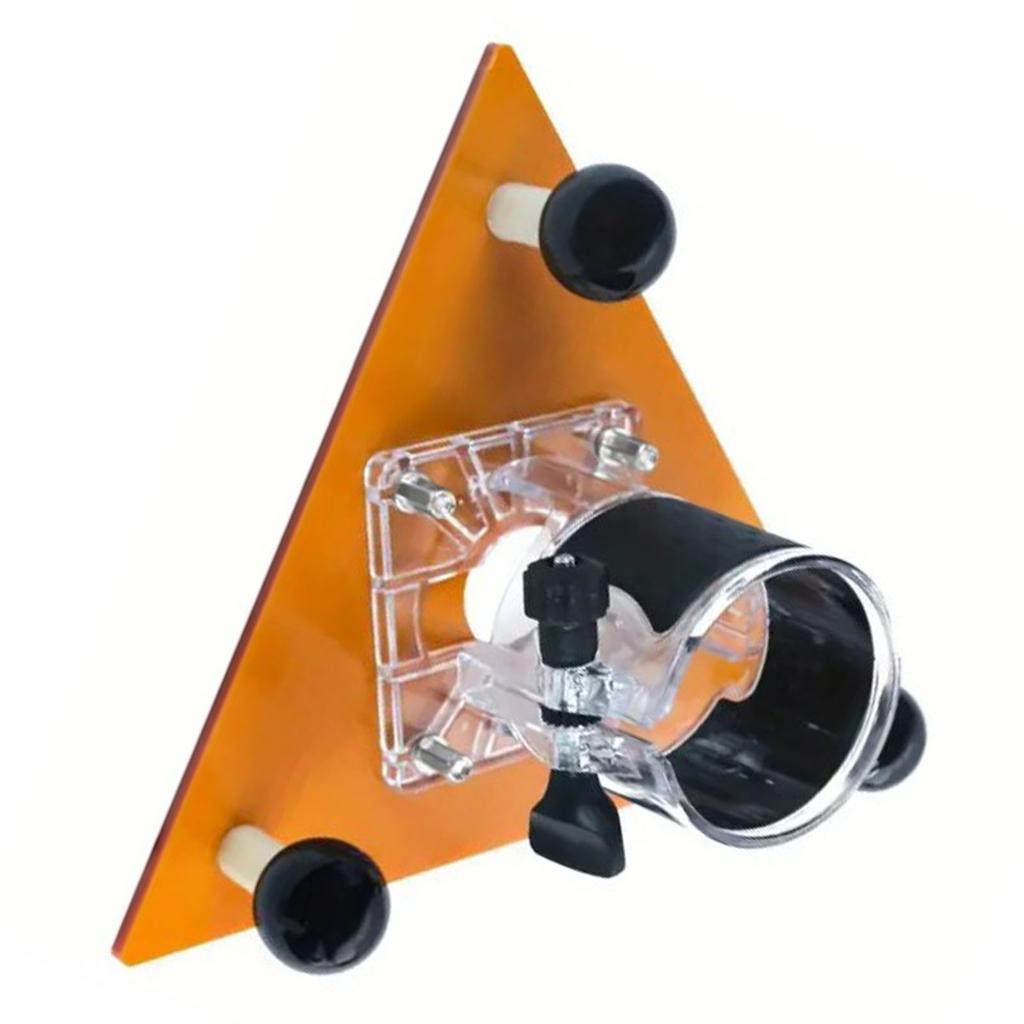 Фрезерный станок с треугольным основанием из АБС-пластика 65 мм, балансировочная пластина для долбления