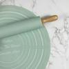 2 Pcs/set Round Rolling Pin Pastry Mat Set with Scale Dough Mat Bakeware Kneading Pad  Pastry