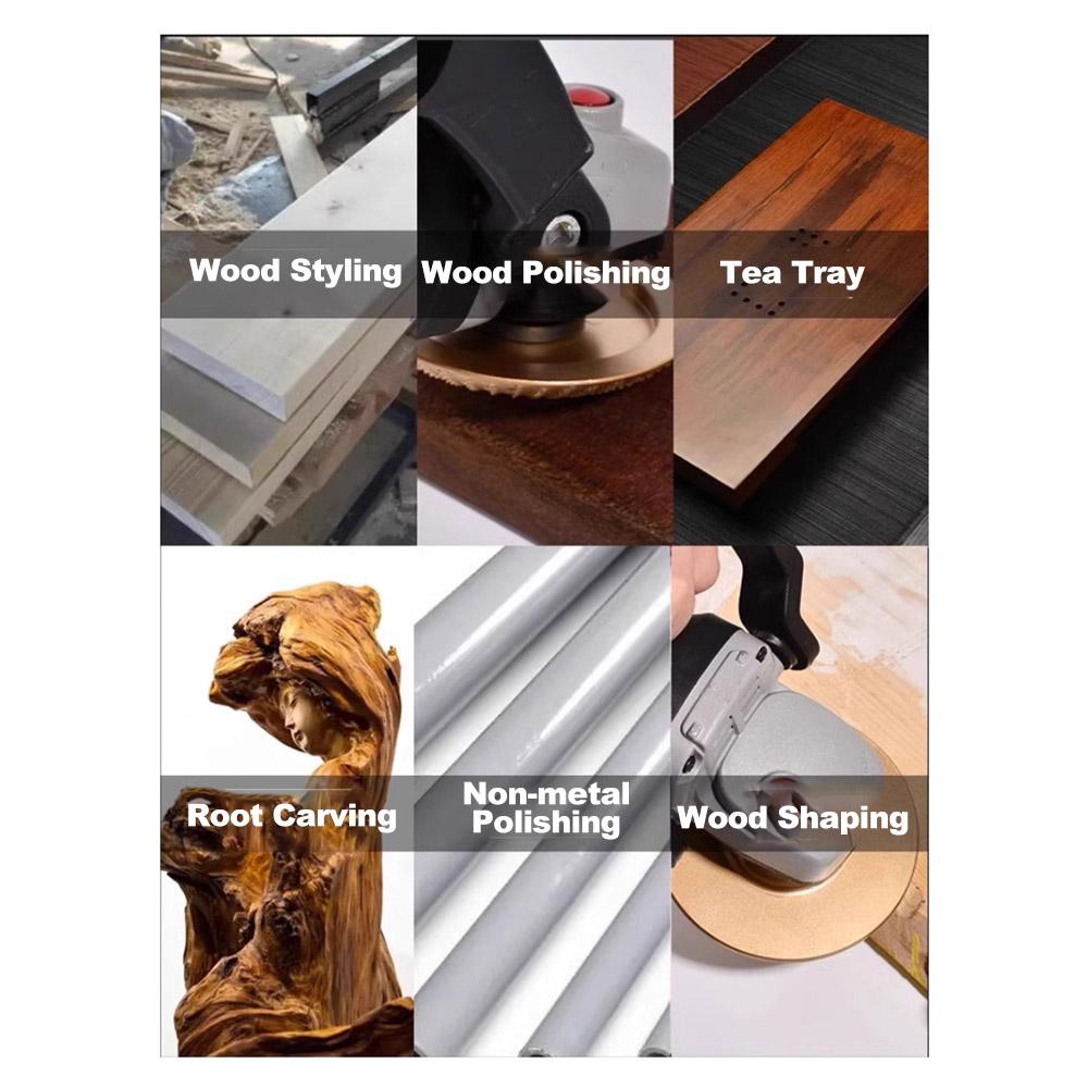 4-дюймовый угловой шлифовальный станок для деревообработки, формовочный круг из высокоуглеродистой стали, диск для обработки дерева, шлифовальная машина для пней