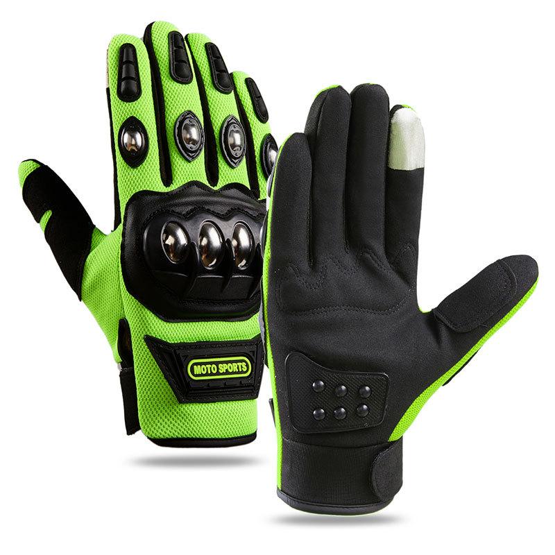Riding, Off-Road, Racing Touchscreen Gloves With Steel Shell Protection for Motorcycle