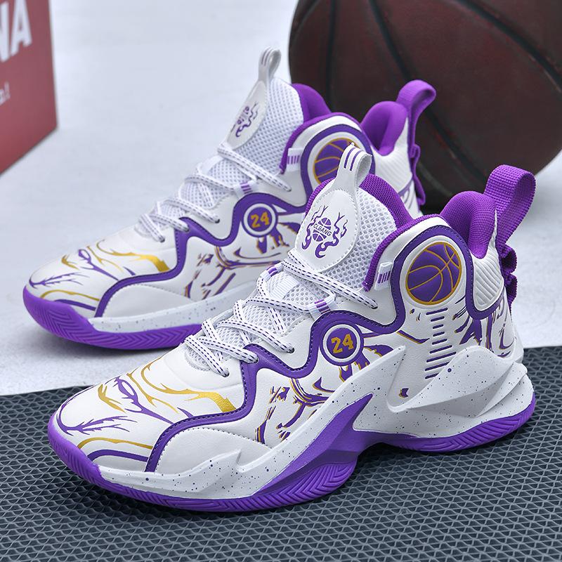 Большой размер 46 47 баскетбольные кроссовки с высоким верхом мужские ботинки для боя цементные спортивные кроссовки молодежные тренировочные кроссовки