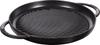Staub Grill Round Black Grill Pan Both Hands Cast Enamel IH Compatible Japanese Grill Frying Pan "Pure 30cm" [Authorized Product] & 40511-521