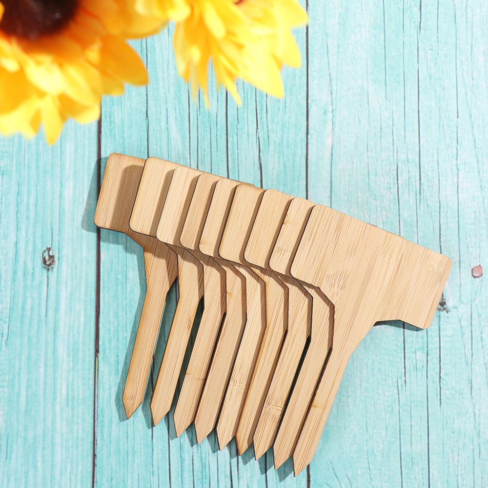 Gardening Tools Plant Markers Bamboo Crafts Planting Tags Garden Wooden Labels Bonsai Ornament