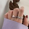 Холодный и легкий ветер открытый палец кольцо темперамент пара кольцо ниша дизайн повседневные ювелирные изделия женский