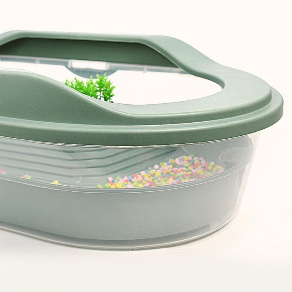 Plastic with Basking Island Detachable Turtle Tank Reptile House Turtle Feeding Box Reptile Habitat