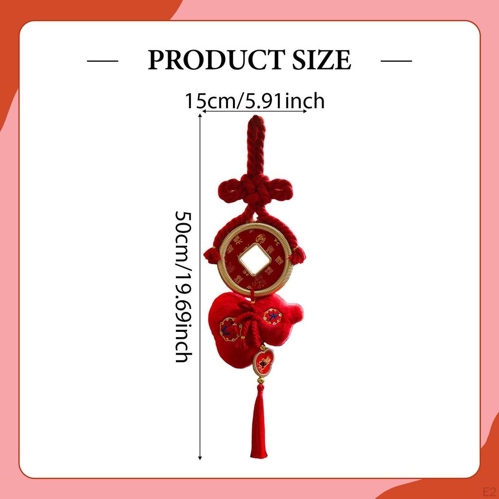 Chinese Year Hanging Decoration Gourd Charm Pendant Knot Tassel Ornament