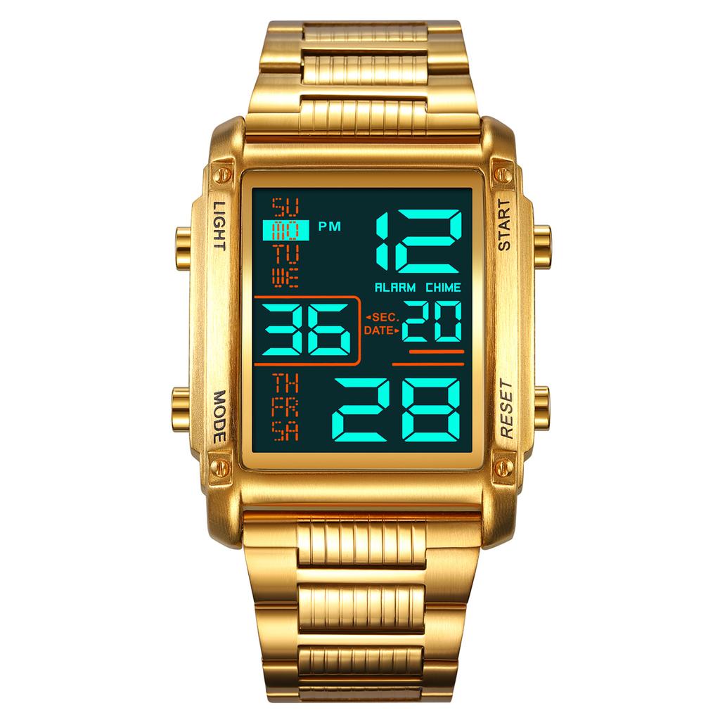 Skmei Часы для мужчин, Новое поступление, оригинальные модные спортивные повседневные цифровые часы, водонепроницаемые 30 м из нержавеющей стали, будильник недели, EL Light, мужские наручные часы