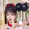 Feather Flower Pearls Hair Claw Cloth Hair Accessories Fashion Bow Hairgrips  for Girl