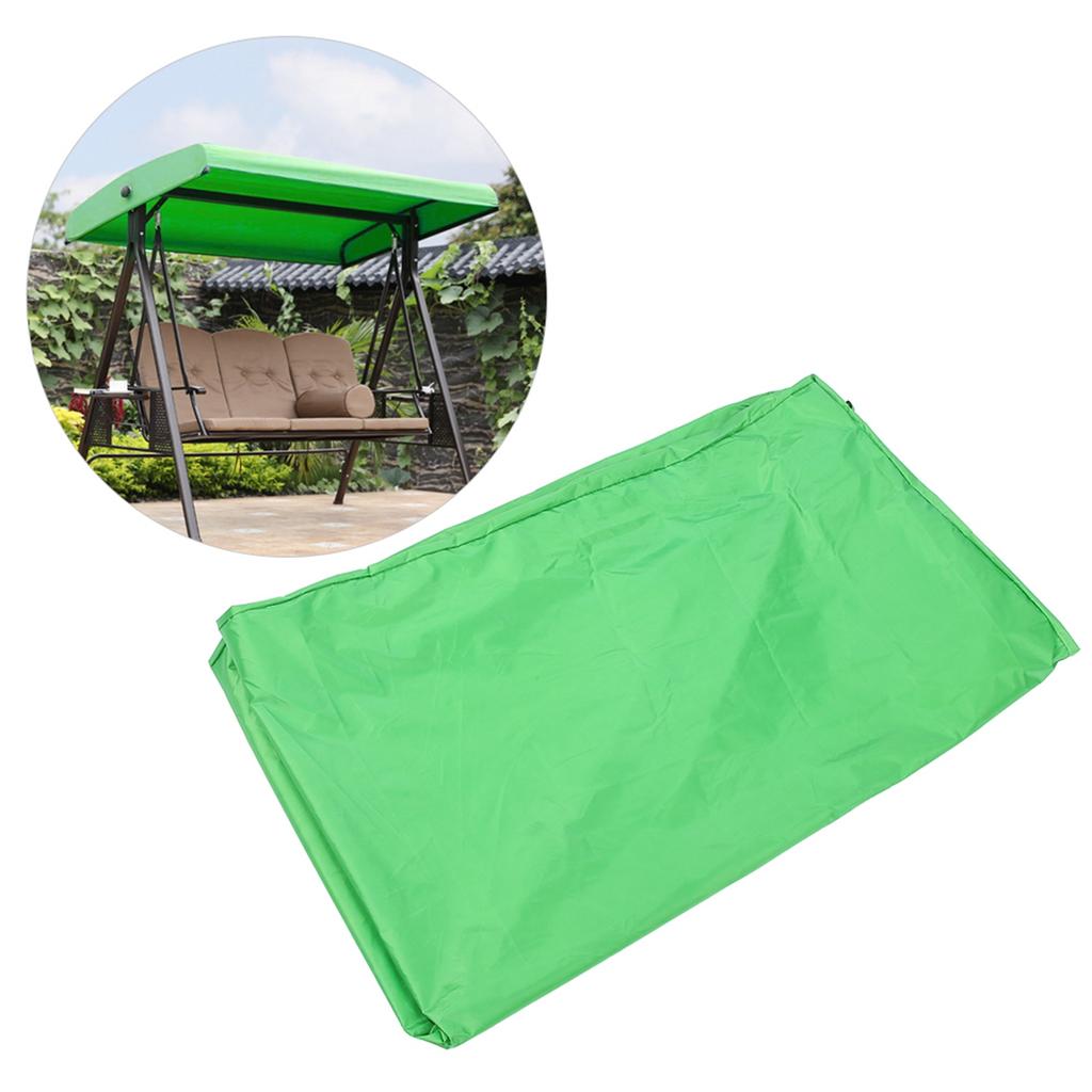 Outdoor Garden Courtyard Waterproof Dust‑Proof Windproof Swing Canopy Cover Accessory Green