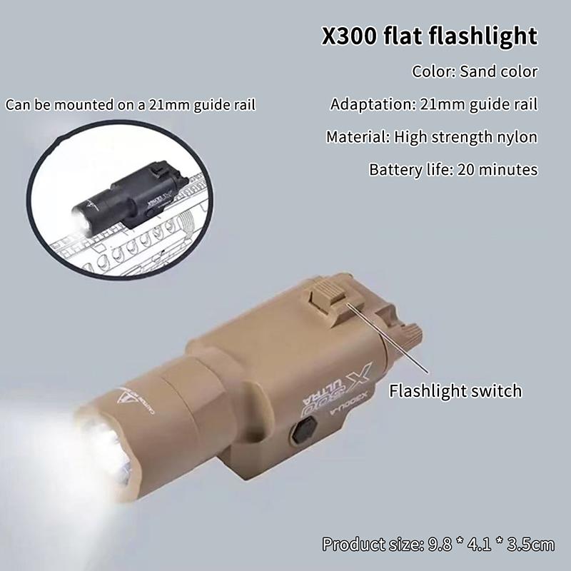X300U-A Multi - Functional Tactical Light: Fits 20Mm Rail, For Toy Airsoft Guns, Hunting, Cs Matches & Wargames