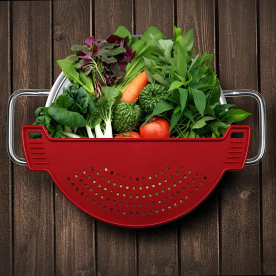 Силиконовая решетка для кастрюль, сковородок, мисок, многоразовый универсальный фильтр, макароны, спагетти, говяжий фарш, жир, овощи, незаменимая вещь на кухне