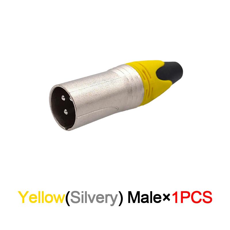 XLR Connector Audio Plug Microphone Plug 3Pin Speaker Connector Male & Female Colour Mic Connector