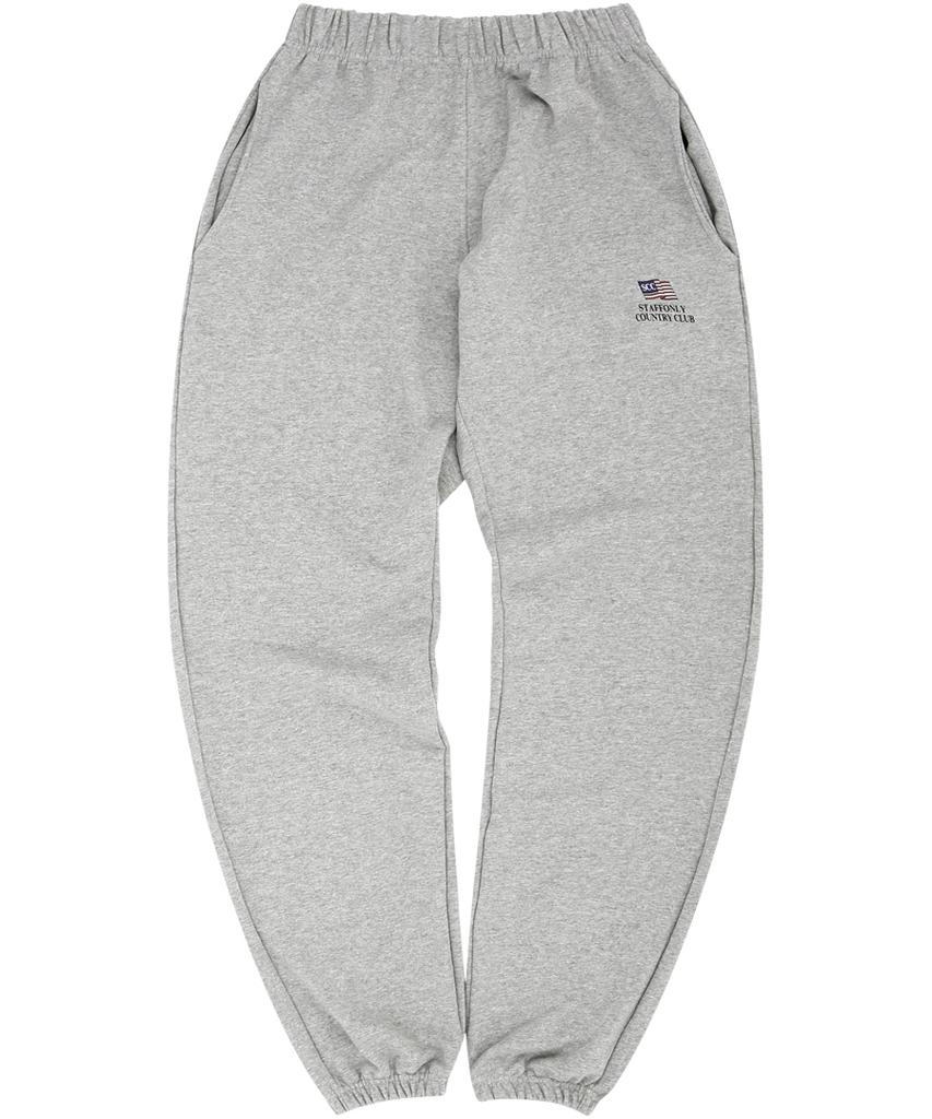 STAFFONLY Flag Sweatpants (Melange Grey)