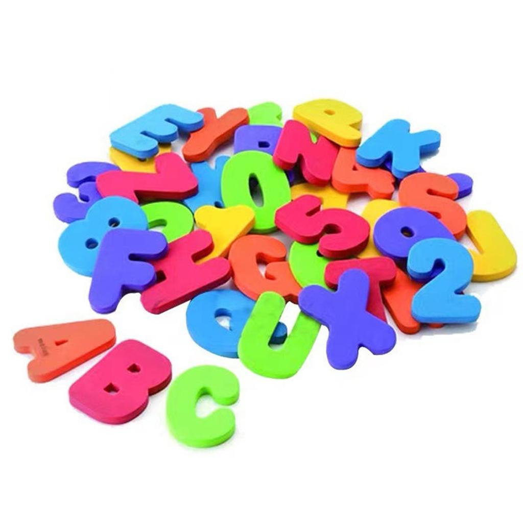 Магнитные буквы и цифры алфавит ABC 123 магниты на холодильник пластиковые образовательные дошкольные обучающие игрушки набор прописные строчные буквы математика