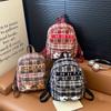 Foreign-Style Plaid Boys And Girls Backpack Cute Kitten Star Student Schoolbag Children'S Backpack