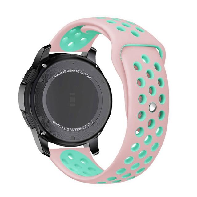 Силиконовый ремешок 20 мм/22 мм Для Samsung Galaxy Watch 4/3/Huawei Watch 3/GT Sports Дышащий браслет Для Amazfit GTR/Active 2