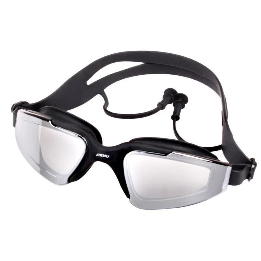 Взрослые Мужчины Женщины Подростки Близорукость -1,5 до -6,0 Очки для плавания Противотуманные очки HD для плавания Диоптрийные очки для водного спорта с берушами