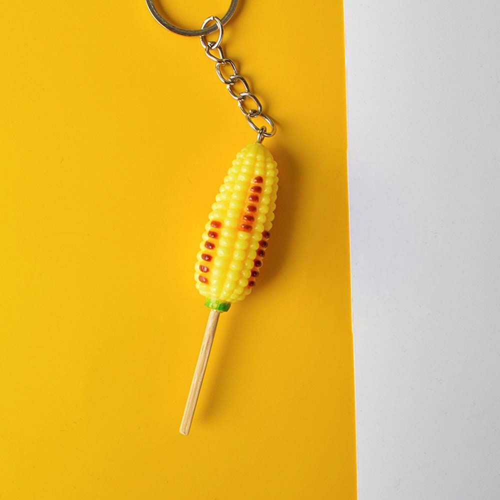 Шпажка Корейский стиль Сумка Подвеска Искусственная еда Брелок Женская мода Ювелирные изделия Имитация BBQ Брелки