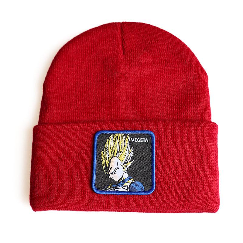 New anime cartoon character Dragon Ball Vegeta Vegeta Knitted hat, woolen hat, hip-hop ski pullover beanie
