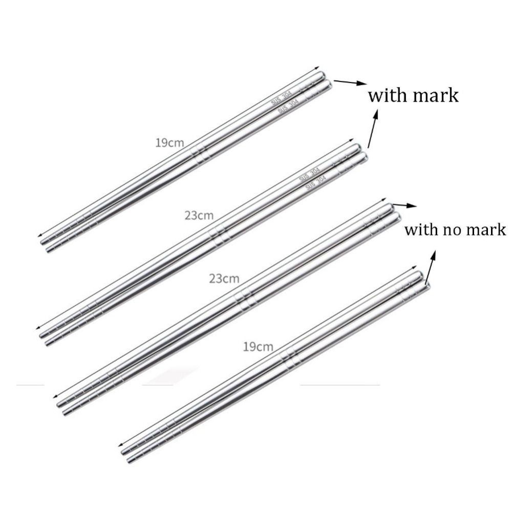 High Temperature Sterilizable Non-slip Tableware Metal Chopsticks Chopsticks Kitchen Accessories