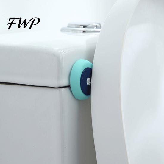 Adhesive Door Stopper 2Pcs Cartoon Knob Wall Protector Self-Adhesive Round Square Protection Pad Handle Stop Quiet Shock Absorbent Anti-collision