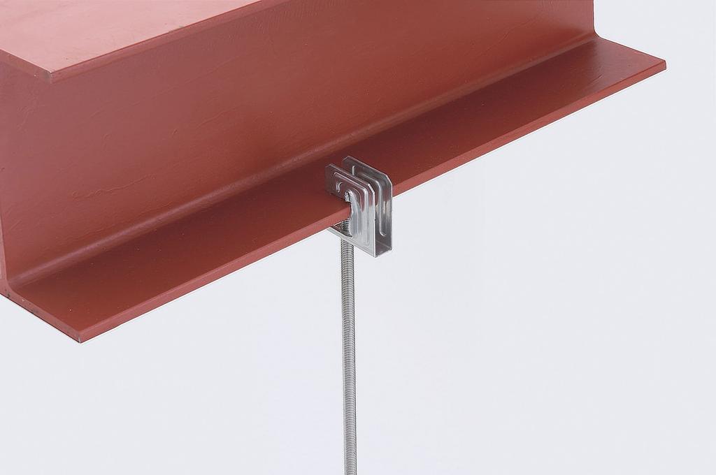 Kunimoto Shokai KS Ceiling Hanging Bracket HC Type Bracket for Mounting Hanging Bolts On Steel Frame (100 Pieces)