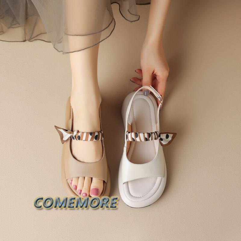 Элегантные туфли Босоножки с открытым носком для женщин 2024 Лето Новые туфли на плоской подошве Темпераментные женские туфли Повседневные женские пляжные сандалии