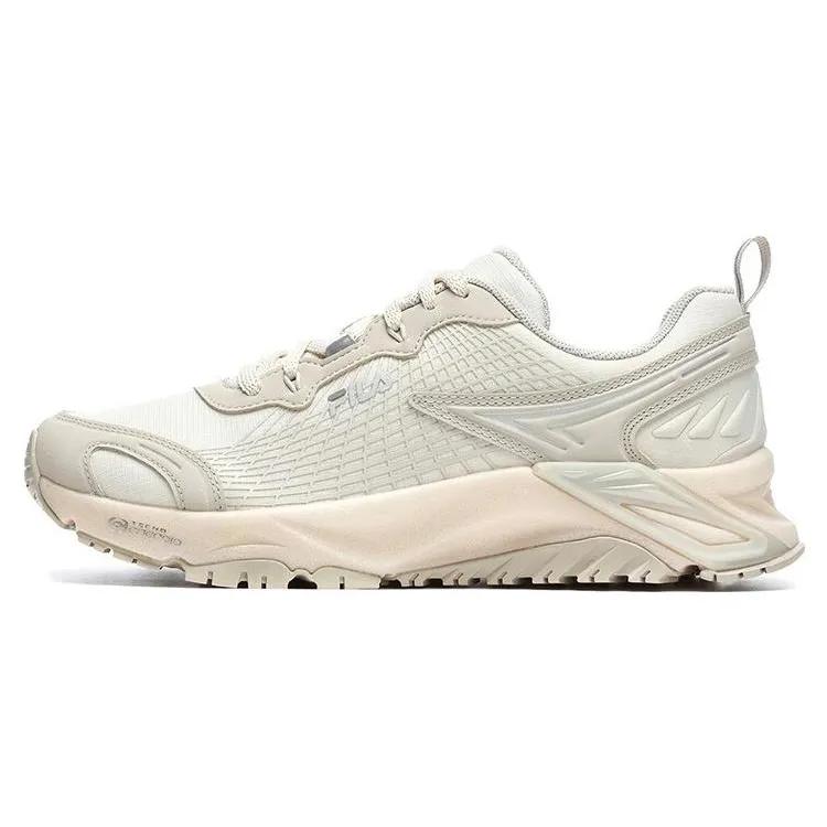 FILA LYNX Comfortable Textile , Leather Low top Casual Running Shoes Women's Beige (Unisex) Running Shoes A12W241205FAW