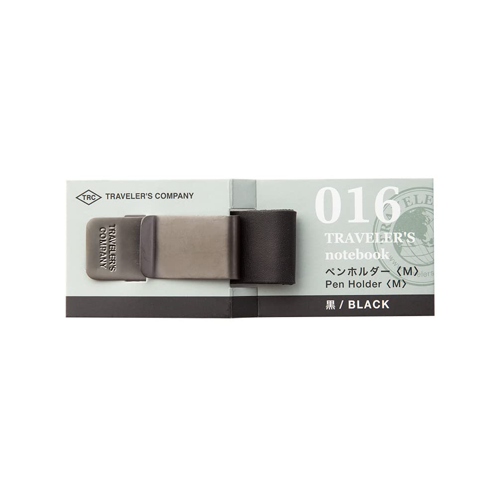 Держатель для ручек Traveler's Notebook M Black 016 Безопасный аксессуар для ручек для журналов