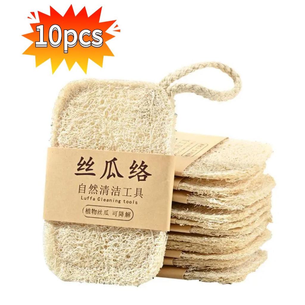 Скруббер для посуды из люфы, удобная тряпка для мытья посуды, быстросохнущая чистящая подушечка для люфы для домашней кухни