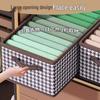 Не тканевый ящик для хранения одежды в клетку "гусиная лапка" - Настольный, для шкафа и домашней организации, каркас для ящика