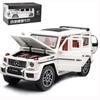 1/24 масштаб Benz G63 AMG модель автомобиля, игрушечный автомобиль из цинкового сплава со звуком и светом для детей, подарок для мальчиков и девочек