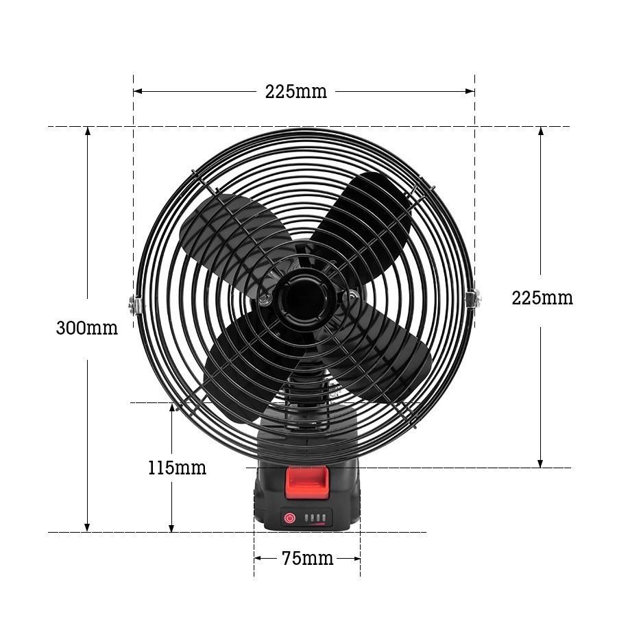 6 In/8 In Wireless Desktop Strong Wind Fan Outdoor Portable Camping Fan Small Rechargeable Electric Fan