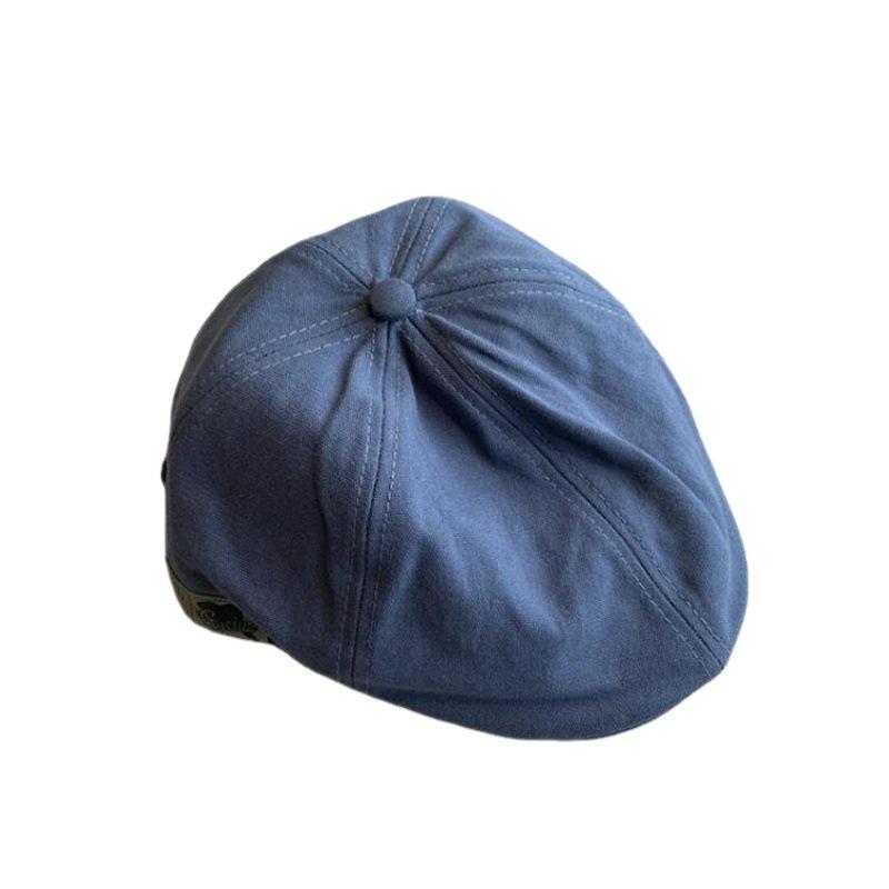 Japanese Ami Kaji Retro Literary And Artistic Personality Forward Hat Spring And Summer Sunshade Cap Solid Color Simple Beret Women