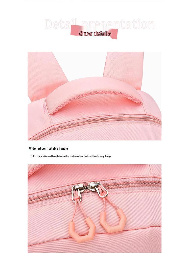 Рюкзак большой вместимости с защитой спины для девочек - Легкий школьный рюкзак на двойных лямках