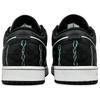 Jordan Air Jordan 1 Износостойкие Низкие Винтажные Баскетбольные Кроссовки Мужские Черно-Белые 553558-132(Team96-S-BOX)