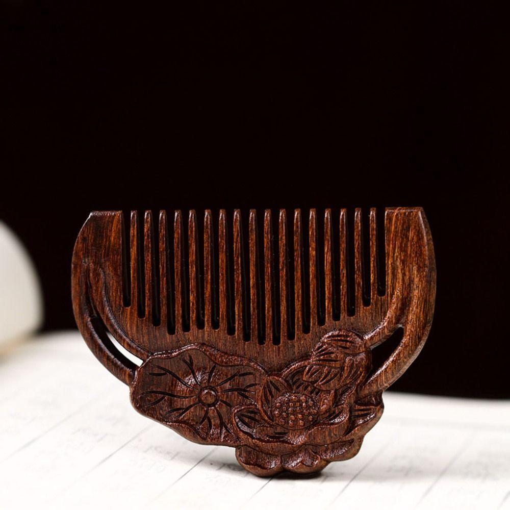 Scalp Sandalwood Comb Rabbit Wooden Comb Fashion Massage Wood Comb Gift