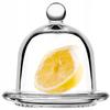 Glass Container for Lemon with Lid and Cloche for Lemon Organizer