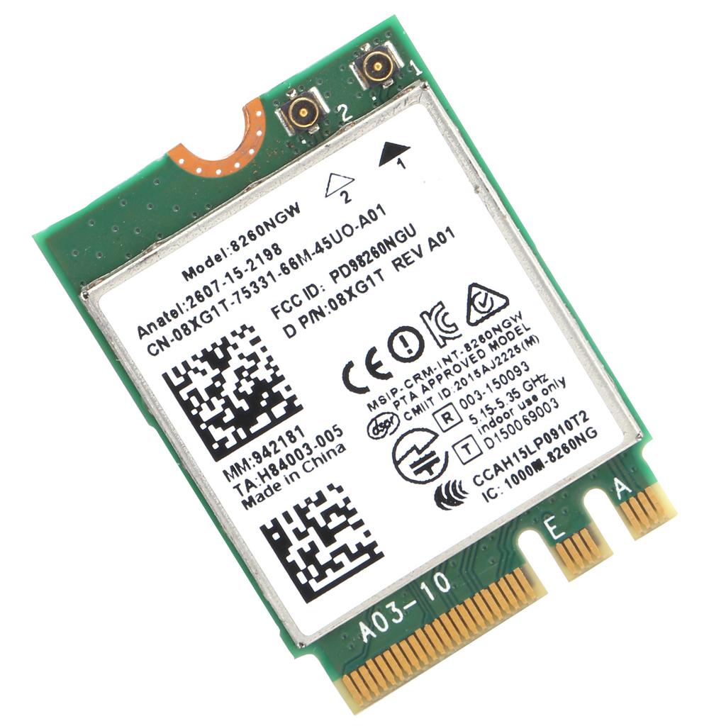 Беспроводная сетевая карта двухдиапазонный 2.4G5G модуль Wi-Fi Bluetooth 4.2 для Dell xps 12 13 15