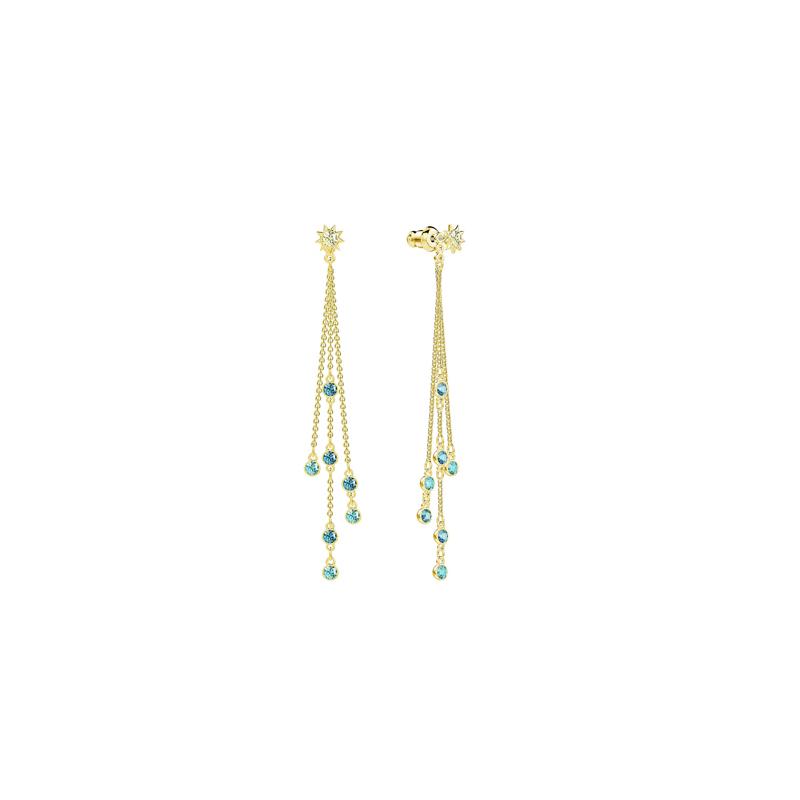 Swarovski LAST SUMMER Pierced Earrings Women's Gold Plated 5379718