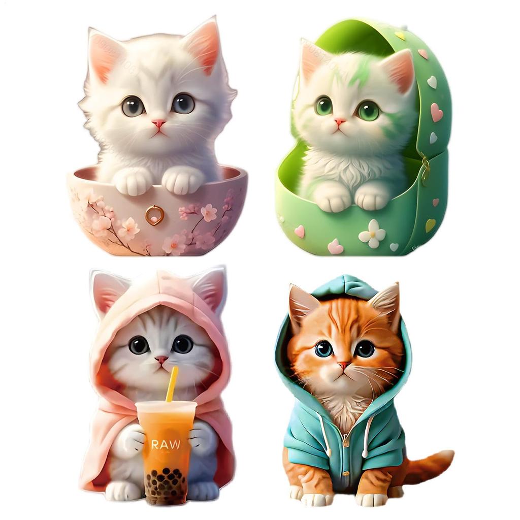 Car , Cute, Cat , 4-Pack, Car , Car Aromatherapy, Cute