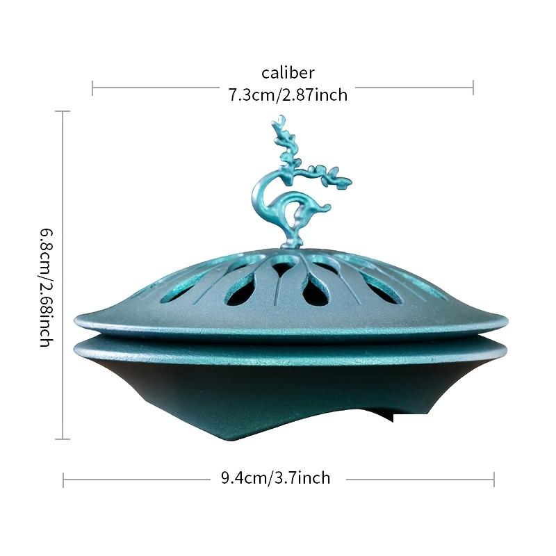 1Pc Aluminum Incense Burner - Metal Incense Burner for Yoga, Home Decor, Camping, Garden - Ideal Gift for Candle Dinner