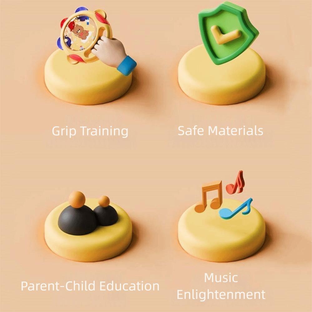 Learning Toys Baby Tambourines Hand Development Percussion Sound Toy  Percussion Instruments