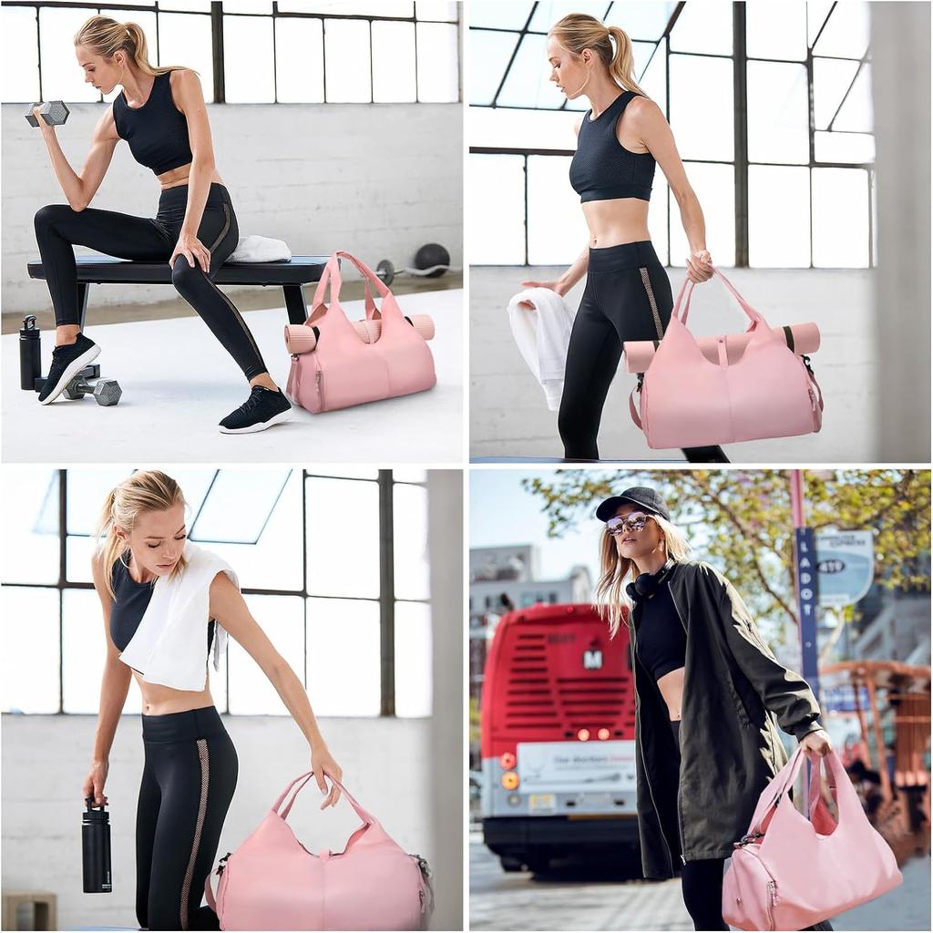 Спортивная сумка Женская сумка для йоги Большая спортивная сумка Дорожная сумка с отделением для обуви Водонепроницаемая сумка для йоги Сумка для плавания и спортзала