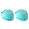Petconomy Pet Silicone Scrub Shower Brush, Mint, 2 Pieces, Korean Pet Shampoo
